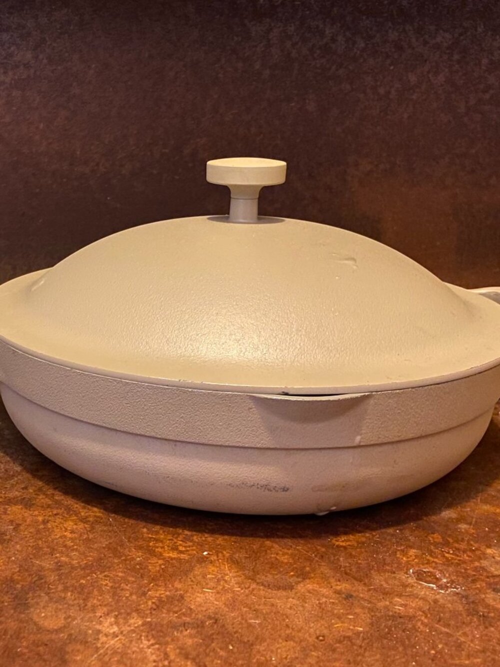 Our Place Always Ceramic Pan Steam Beige Brown 11'' With Lid